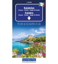 Straßenkarten Kalabrien, Nr. 14, Regionalstrassenkarte 1:200'000 Hallwag Kümmerly+Frey AG