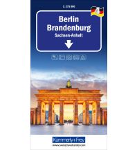 Road Maps Germany Berlin Brandenburg Nr. 04 Regionalkarte Deutschland 1:275 000 Hallwag Kümmerly+Frey AG