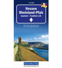 Road Maps Germany Hessen Rheinland-Pfalz, Nr. 05, Regionalstrassenkarte 1:275'000 Hallwag Kümmerly+Frey AG