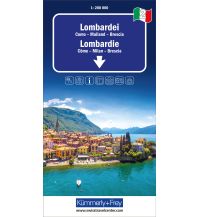 Road Maps Lombardei, Nr. 02, Regionalstrassenkarte 1:200'000 Hallwag Kümmerly+Frey AG