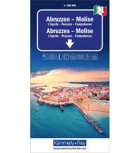 Road Maps Abruzzen - Molise, Nr. 11, Regionalstrassenkarte 1:200'000 Hallwag Kümmerly+Frey AG