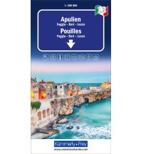 Straßenkarten Apulien, Nr. 13, Regionalstrassenkarte 1:200'000 Hallwag Kümmerly+Frey AG