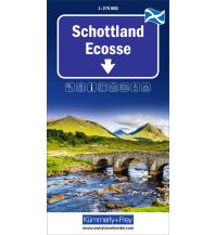 Straßenkarten Schottland, Regionalstrassenkarte 1:275'000 Hallwag Kümmerly+Frey AG