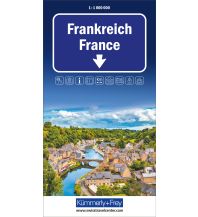 Road Maps Frankreich, Strassenkarte 1:1Mio. Hallwag Kümmerly+Frey AG