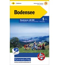 Wanderkarten Vorarlberg K+F-Wanderkarte 2, Bodensee 1:60.000 Hallwag Kümmerly+Frey AG