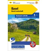 Wanderkarten Schweiz & FL Wanderkarte 4, Basel, Basel-Landschaft 1:60.000 Hallwag Kümmerly+Frey AG