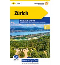 Hiking Maps North Switzerland K+F-Wanderkarte 6, Zürich 1:60.000 Hallwag Kümmerly+Frey AG