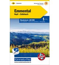 Hiking Maps Switzerland K+F-Wanderkarte 10, Emmental, Napf, Entlebuch 1:60.000 Hallwag Kümmerly+Frey AG