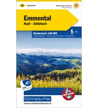 Wanderkarten Schweiz & FL K+F-Wanderkarte 10, Emmental, Napf, Entlebuch 1:60.000 Hallwag Kümmerly+Frey AG