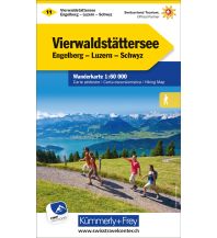 Hiking Maps Switzerland Wanderkarte 11, Vierwaldstättersee, Engelberg, Luzern, Schwyz 1:60.000 Hallwag Kümmerly+Frey AG