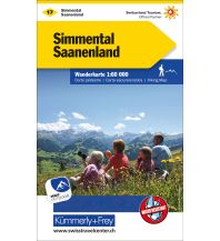 Wanderkarten Schweiz & FL Wanderkarte 17, Simmental, Saanenland 1:60.000 Hallwag Kümmerly+Frey AG