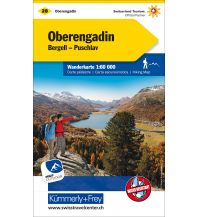Wanderkarten Schweiz & FL Wanderkarte 28, Oberengadin, Bergell/Bragaglia, Puschlav/Val Poschiavo 1:60.000 Hallwag Kümmerly+Frey AG