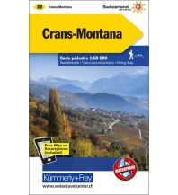 Wanderkarten Schweiz & FL K+F-Wanderkarte 32, Crans-Montana 1:60.000 Hallwag Kümmerly+Frey AG