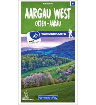Aargau West 06 Wanderkarte 1:40 000 matt laminiert Hallwag Kümmerly+Frey AG