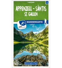 Hiking Maps Vorarlberg K+F-Wanderkarte 09, Appenzell, Säntis, St. Gallen 1:40.000 Hallwag Kümmerly+Frey AG