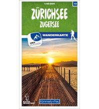 Wanderkarten Schweiz & FL Zürichsee - Zugersee 13 Wanderkarte 1:40 000 matt laminiert Hallwag Kümmerly+Frey AG