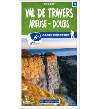 Wanderkarten Schweiz & FL Val-de-Travers / Areuse - Doubs 16 Wanderkarte 1:40 000 matt laminiert Hallwag Kümmerly+Frey AG