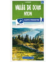 Hiking Maps Switzerland Vallée de Joux - Nyon 25 Wanderkarte 1:40 000 matt laminiert Hallwag Kümmerly+Frey AG