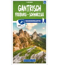 Hiking Maps Switzerland K+F-Wanderkarte 28, Gantrisch, Freiburg, Schwarzsee 1:40.000 Hallwag Kümmerly+Frey AG