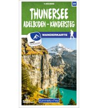Wanderkarten Schweiz & FL K+F-Wanderkarte 30, Thunersee, Adelboden, Kandersteg 1:40.000 Hallwag Kümmerly+Frey AG