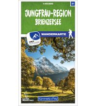Wanderkarten Schweiz & FL K+F-Wanderkarte 31, Jungfrau-Region, Brienzersee 1:40.000 Hallwag Kümmerly+Frey AG