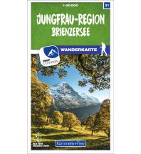 Wanderkarten Schweiz & FL K+F-Wanderkarte 31, Jungfrau-Region, Brienzersee 1:40.000 Hallwag Kümmerly+Frey AG