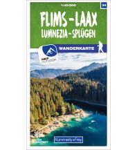 Wanderkarten Schweiz & FL Flims - Laax Lumnezia - Splügen 34 Wanderkarte 1:40 000 matt laminiert Hallwag Kümmerly+Frey AG