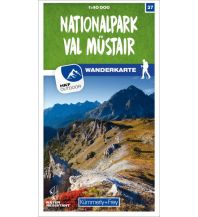 Hiking Maps Switzerland K+F-Wanderkarte 37, Nationalpark, Val Müstair 1:40.000 Hallwag Kümmerly+Frey AG