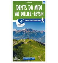 Hiking Maps Switzerland K+F Wanderkarte 39, Dents du Midi, Val d'Illiez, Leysin 1:40.000 Hallwag Kümmerly+Frey AG