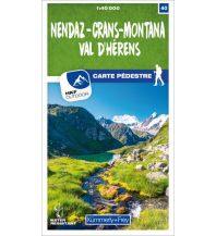 Nendaz - Crans-Montana Val d'Hérens 40 Wanderkarte 1:40 000 matt laminiert Hallwag Kümmerly+Frey AG