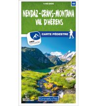 Nendaz - Crans-Montana Val d'Hérens 40 Wanderkarte 1:40 000 matt laminiert Hallwag Kümmerly+Frey AG