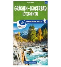 Wanderkarten Schweiz & FL Wanderkarte 41, Grächen, Leukerbad, Lötschental 1:40.000 Hallwag Kümmerly+Frey AG