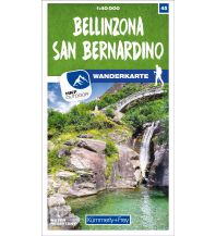 Bellinzona - San Bernardino 45 Wanderkarte 1:40 000 matt laminiert Hallwag Kümmerly+Frey AG