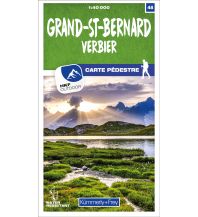 Hiking Maps Switzerland Grand-St-Bernard 48 Wanderkarte 1:40 000 matt laminiert Hallwag Kümmerly+Frey AG