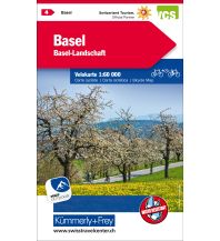 Cycling Maps K+F-Velokarte 4, Basel 1:60.000 Hallwag Kümmerly+Frey AG