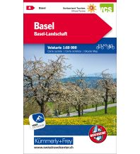 Radkarten Schweiz K+F-Velokarte 4, Basel 1:60.000 Hallwag Kümmerly+Frey AG