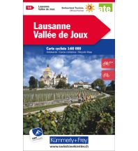 Radkarten Schweiz Lausanne-Vallée de Joux Hallwag Kümmerly+Frey AG