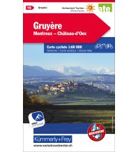 Radkarten Greyerzerland, Montreux, Château-d'Oex Hallwag Kümmerly+Frey AG