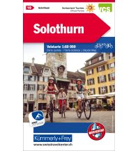 Radkarten Solothurn Velokarte Nr. 19 Hallwag Kümmerly+Frey AG