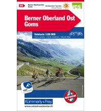 Radkarten Schweiz Berner Oberland Ost - Goms Hallwag Kümmerly+Frey AG