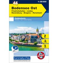 Hiking Maps Vorarlberg Bodensee Ost, Friedrichshafen, Lindau, Ravensburg, Bregenz, Rorschach Hallwag Kümmerly+Frey AG