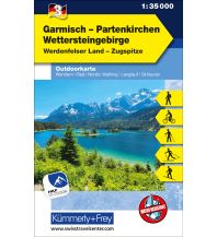 Garmisch Partenkirchen Wettersteingebirge Nr. 03 Outdoor Deutschland 1:35 000 Hallwag Kümmerly+Frey AG