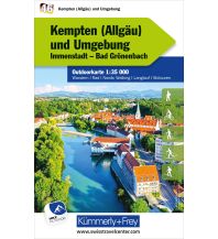Wanderkarten Bayern Outdoorkarte 46, Kempten im Allgäu und Umgebung 1:35 000 Hallwag Kümmerly+Frey AG