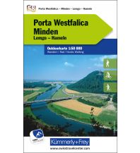 Hiking Maps Germany Porta Westfalica - Minden Nr. 58 Outdoorkarte Deutschland 1:50 000 Hallwag Kümmerly+Frey AG
