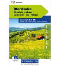 Hiking Maps North Switzerland Kümmerly+Frey Outdoorkarte Deutschland 55, Oberstaufen 1:35.000 Hallwag Kümmerly+Frey AG