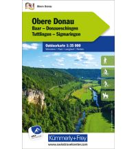 Wanderkarten Schwarzwald - Schwäbische Alb K+F-Outdoorkarte 53, Obere Donau 1:35 000 Hallwag Kümmerly+Frey AG