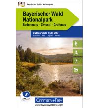 Hiking Maps Bavaria Bayerischer Wald Nationalpark, Nr. 54, Outdoorkarte 1:35'000 Hallwag Kümmerly+Frey AG