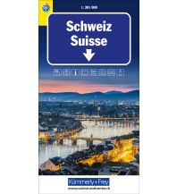 Road Maps Switzerland Schweiz TCS Strassenkarte 1:301.000 Hallwag Kümmerly+Frey AG