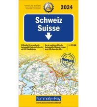 Road Maps Schweiz 2024, Strassenkarte ACS 1:275'000 Hallwag Kümmerly+Frey AG