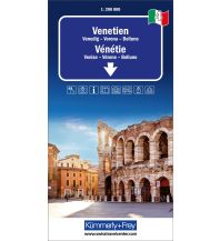 Straßenkarten Italien Kümmerly+Frey Regional-Strassenkarte 4 Venetien 1:200.000 Hallwag Kümmerly+Frey AG